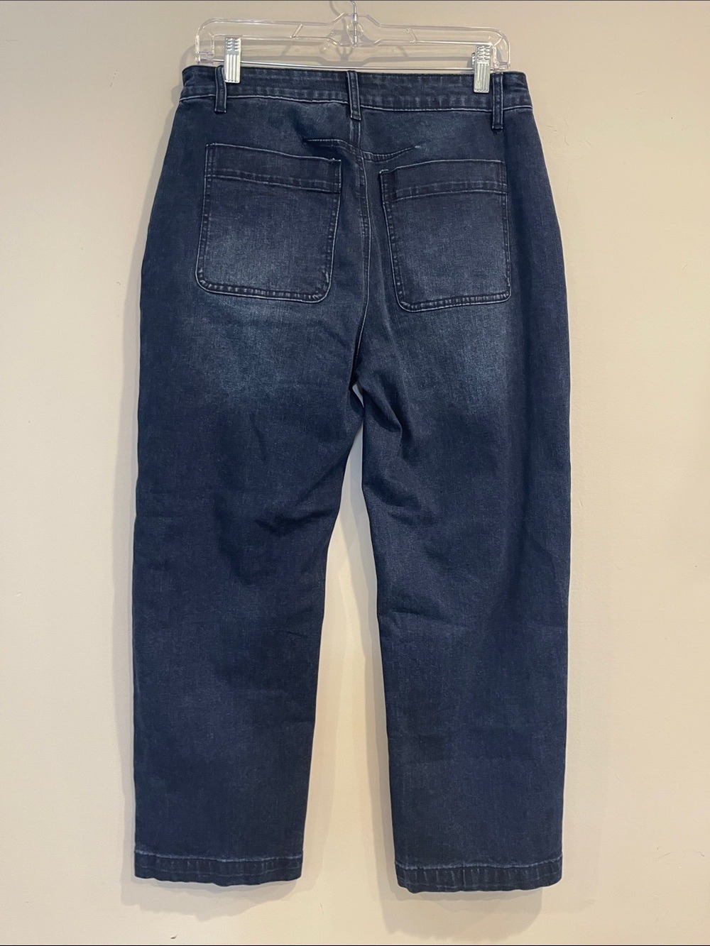 NWT Flamingals Dark Wash Barrel Jeans Size Large (10-12) - Picture 6 of 10
